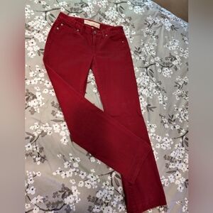 LOFT Original Boot Cut jeans, red, size 4
